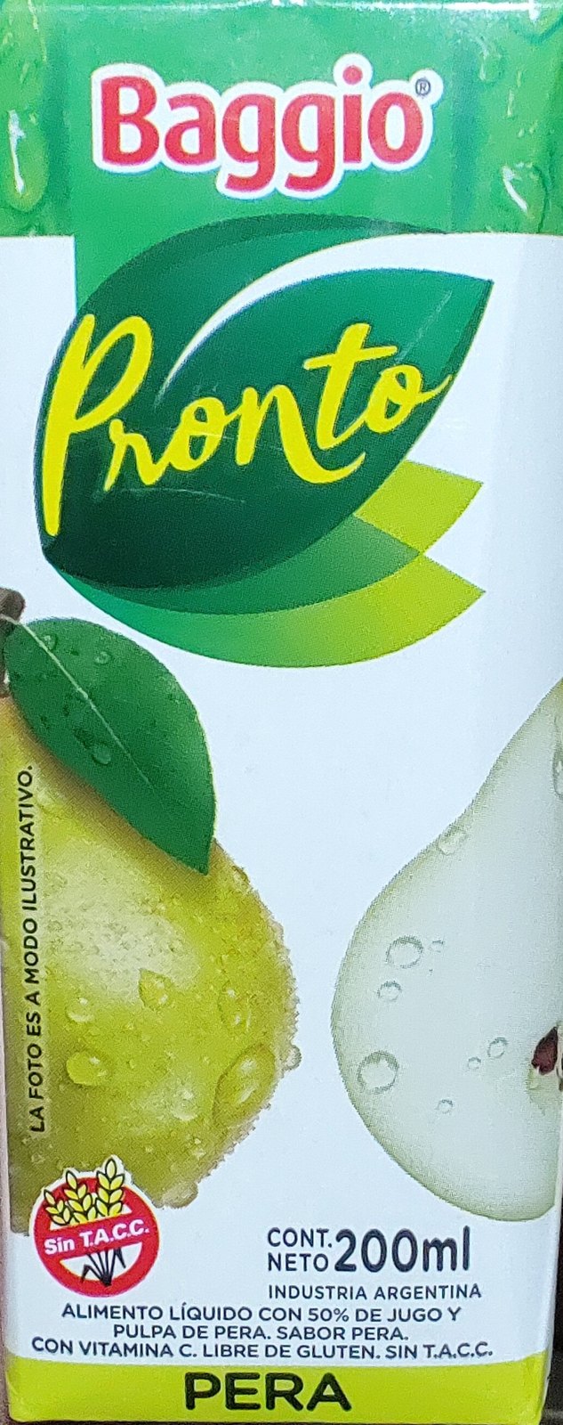 Jugo Pera Baggio 200 ml