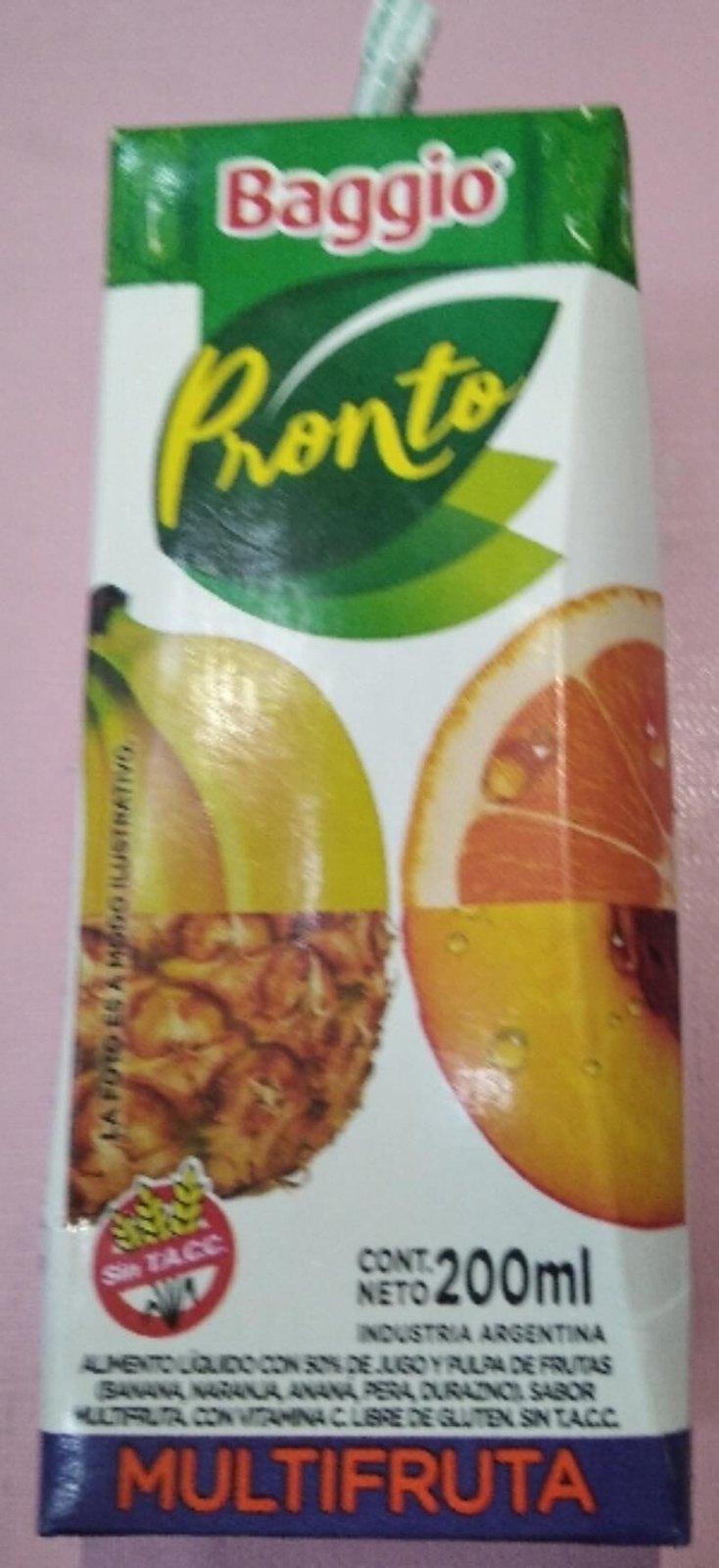 Jugo Multifruta Baggio 200 ml